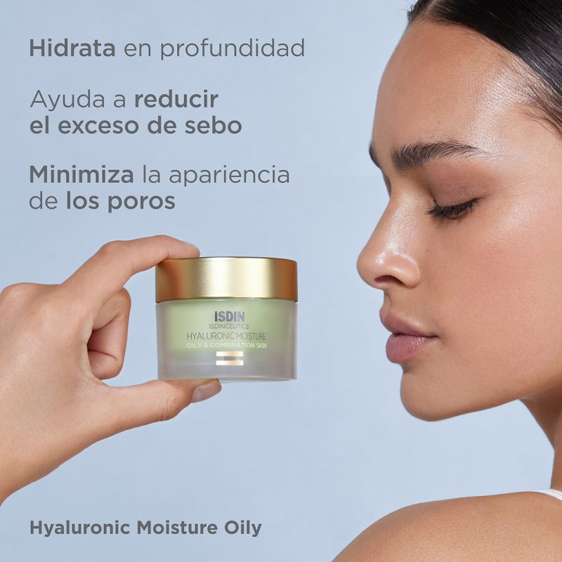 Isdinceutics Hyaluronic Moisture Crema Hidratante Piel Mixta a Grasa x50Gr - Imagen 2